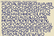 RELIGIONS | Futuristic Tech Font, a Sans Serif Font by 177Studio (Thumbnail 7 of 8)