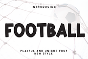 Football | Script Font, a Script Font by Scratchones (Thumbnail 1 of 8)