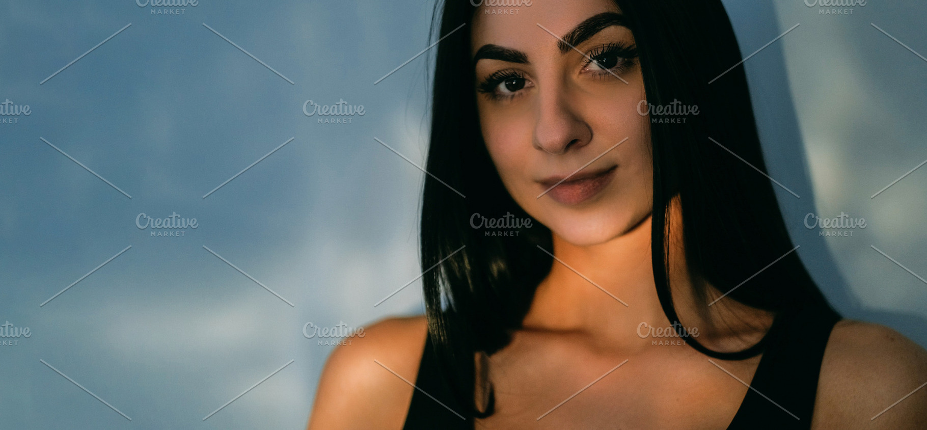 Dark light model night makeup female beauty glare, a Person Photo by Photo Drive Studio