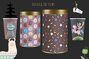 Donuts & Coffee. Graphic set, a Decorative Illustration by Good Genie (Thumbnail 6 of 8)