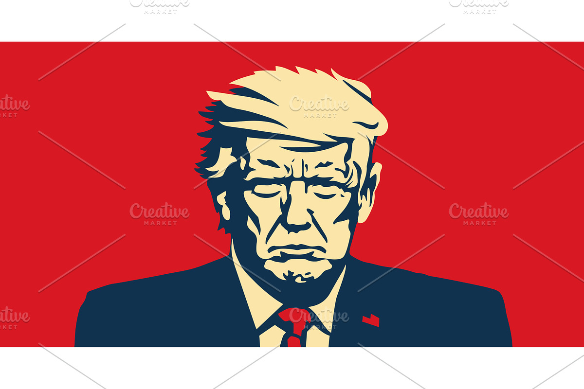 Donald Trump, US presidential, a Person Illustration by Foxys Graphic