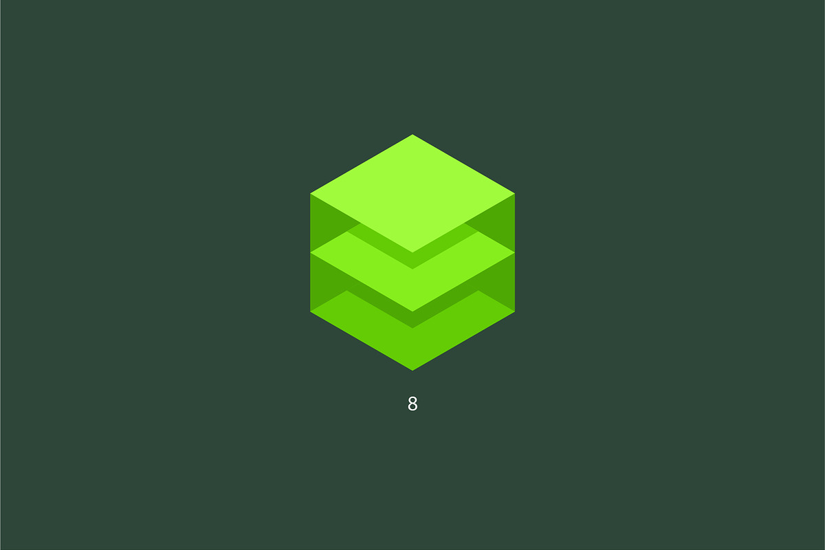 9 hexagons. Vector logo, a Branding & Logo Template by Magda (Photo 10 of 11)