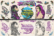 Cyberpunk old school tattoo, a Graphic by intueri (Thumbnail 2 of 7)