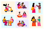 Friends Illustration Art Set, a Person Illustration by Vectors Market (Thumbnail 5 of 9)