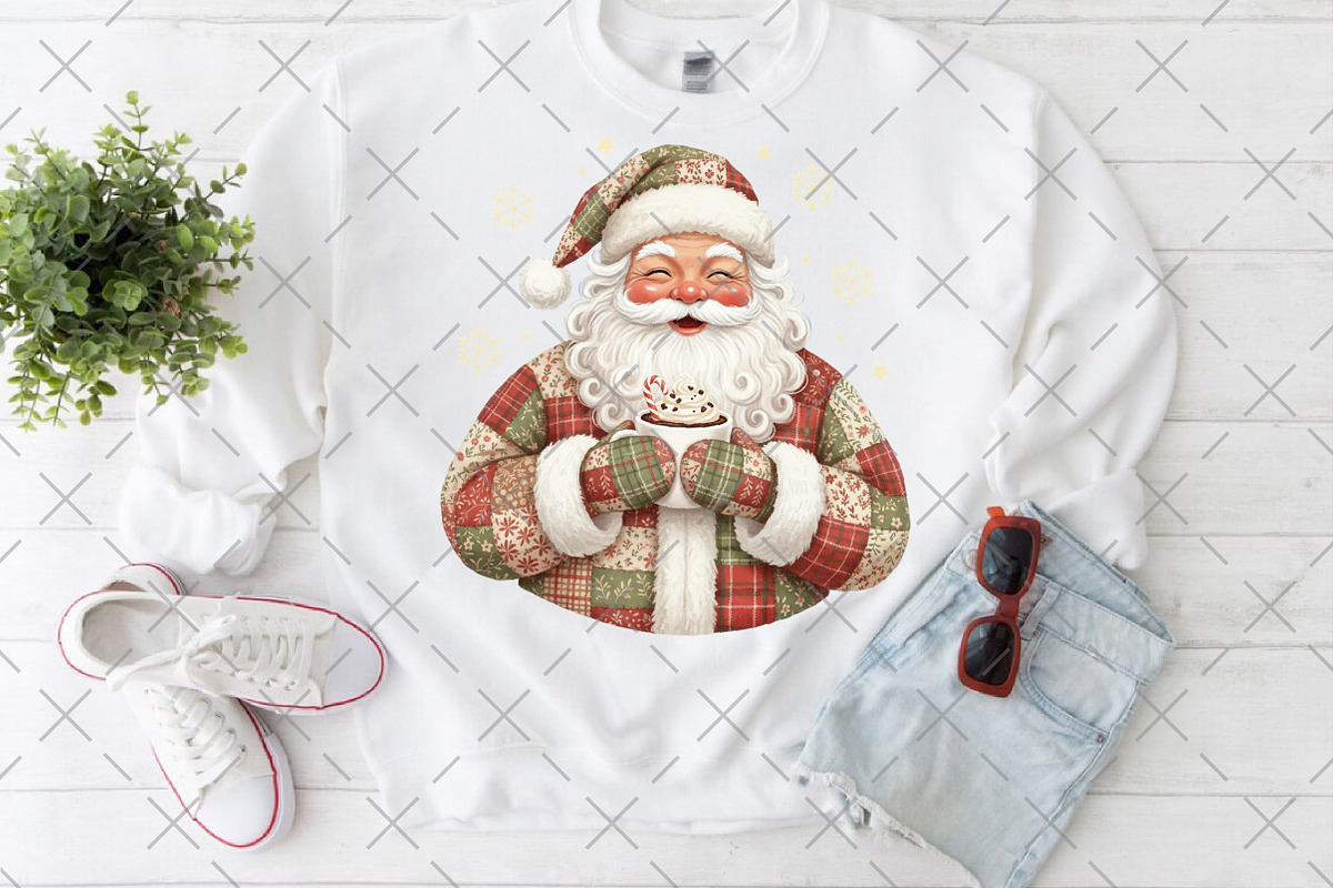 Vintage Santa Claus PNG, an Illustration by Craft Nest (Photo 4 of 6)