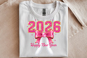Pink Bow New Year Sublimination, an Illustration by SinaCreation (Thumbnail 6 of 11)