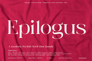 Epilogus - Serif Font Family