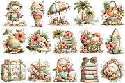 Whimsical Summer Beach Vacation Clip, an Illustration by OK Design (Thumbnail 3 of 6)