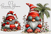 Watercolor Beach Gnome Clipart, an Illustration by SinaCreation (Thumbnail 1 of 7)
