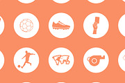 36 FOOTBALL simple icons, an Outline Icon by Palau (Thumbnail 4 of 4)