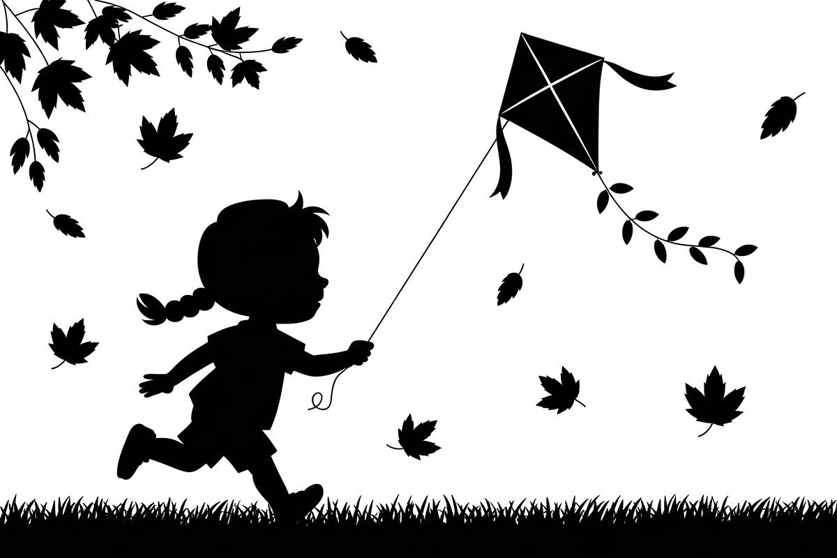 Kids Flying Kite Laser Cut Bundle, an Object Graphic by Designs_River (Photo 8 of 11)