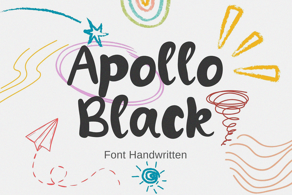 Apollo Black Handwritten, a Handwritten Font by Ruddean2109 (Photo 1 of 10)
