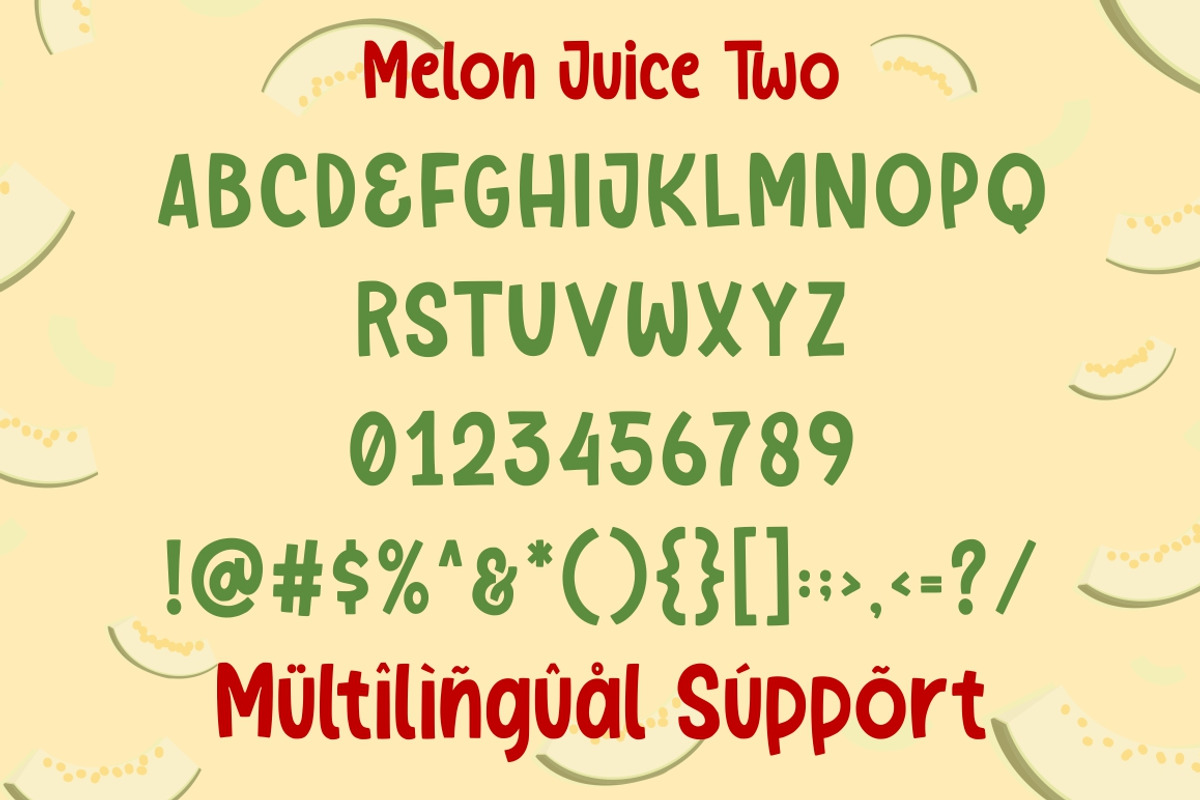 Melon Juice - Freshty Font, a Font by Good Java Studio (Photo 9 of 9)