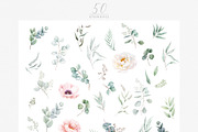 Peonies and Eucalyptus collection, a Decorative Illustration by ReachDreams (Thumbnail 3 of 10)