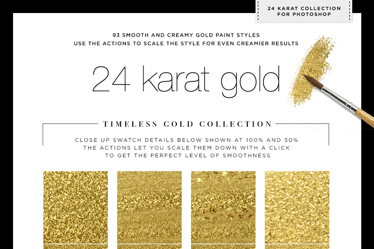 Liquid Gold Paint Textures+Styles PS, a Layer Style Add-On by Creators Couture (Photo 4 of 5)