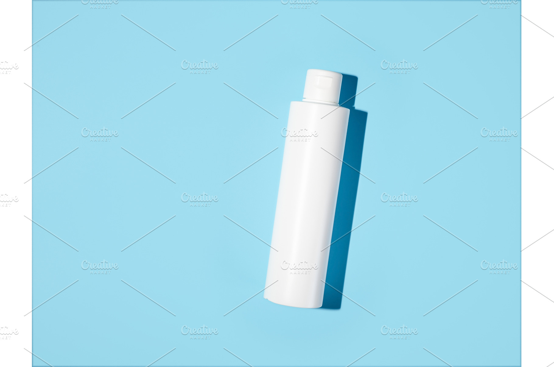Empty white plastic opaque bottle, a Health & Medical Photo by Fascinadora