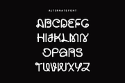 Gumoye Modern Experimental Bold Font, a Sans Serif Font by QR Design Studio (Thumbnail 6 of 11)