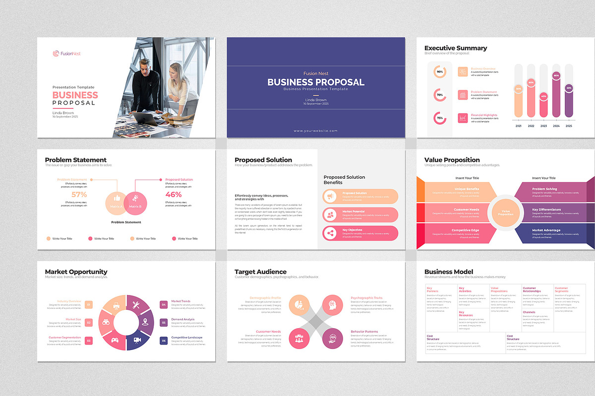Business Proposal PowerPoint, a Presentation Template by Design Vault (Photo 2 of 5)