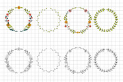 Floral Design set, a Decorative Illustration by Elena Nesterova (Thumbnail 3 of 6)