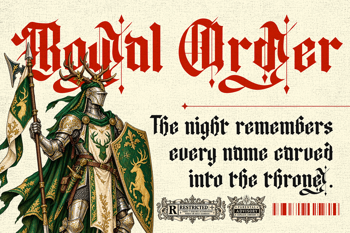 Rhavens, a Blackletter Font by Rahagita Studio (Photo 2 of 14)
