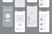 Mobile App Wireframe UI UX Design, a Wireframe Template by MightyDesign (Thumbnail 4 of 7)
