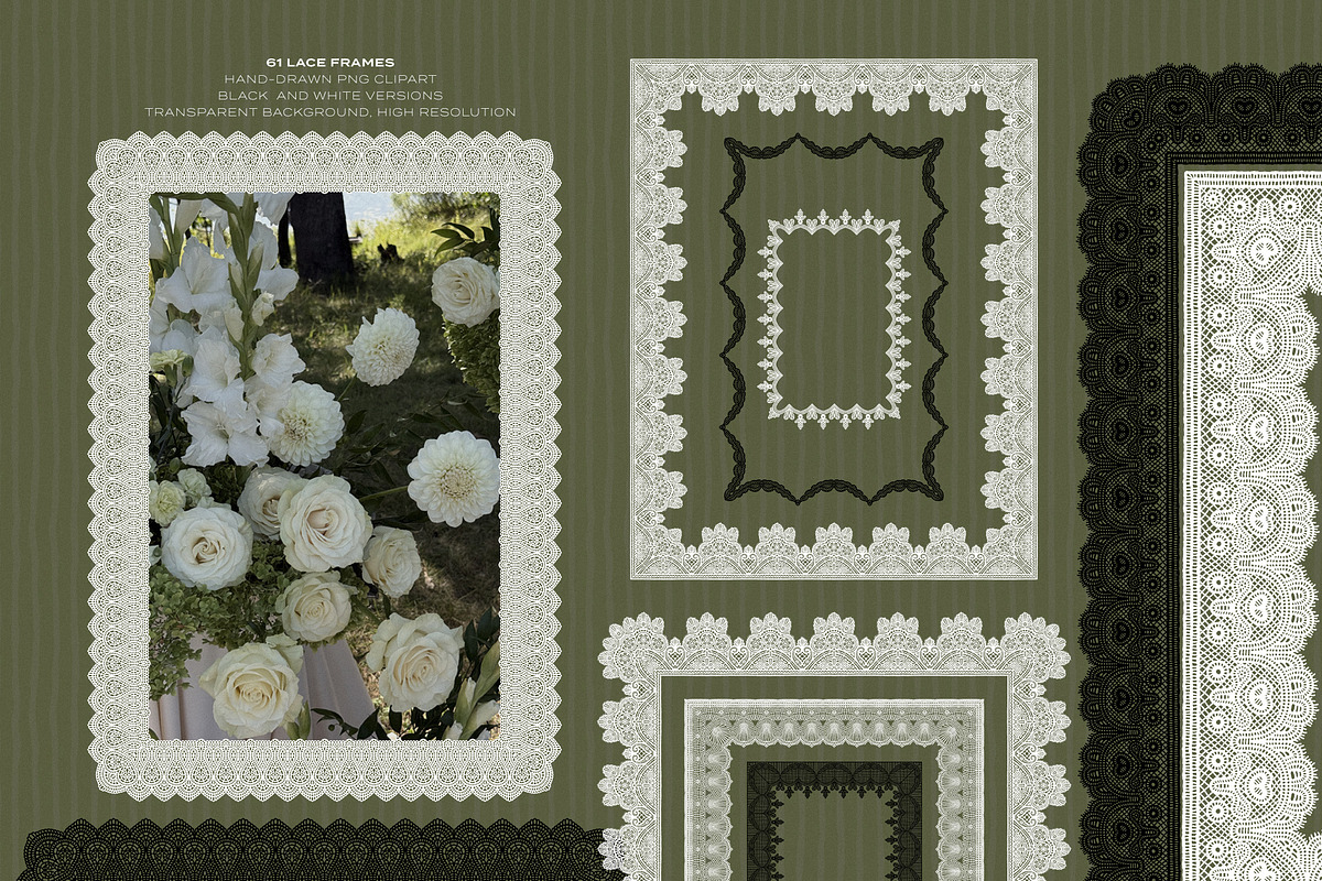 Lace & Grace: Hand-Drawn Clipart, an Object Graphic by AnMark (Photo 3 of 13)
