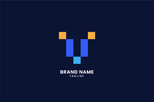 Monogram Letter TV Logo, a Branding & Logo Template by okkydianpra