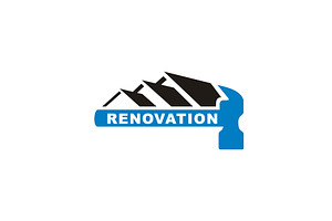 Home House Hammer Renovation Logo, a Branding & Logo Template by Enola99d