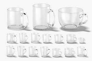 18 Glass Mug 3D Model