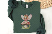 Watercolor Pink Woodland Fairy Clipa, an Illustration by Watercolor design (Thumbnail 10 of 12)