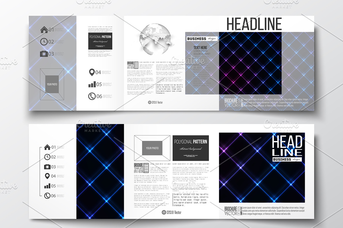 Bundle of 25 brochure templates, a Decorative Illustration by VectorShop (Photo 14 of 25)