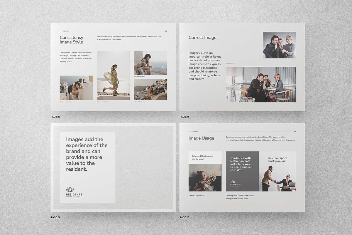 Luxury Brand Guidelines Template, a Brochure Template by Proonty (Photo 7 of 10)