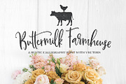 Buttermilk Farmhouse Type & Graphics, a Script Font by Callie Rian & Co. (Thumbnail 1 of 18)