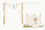 Laundry Day Mice Clipart Collection, an Animal Illustration by AlenaVlasko stock Market (Thumbnail 6 of 9)