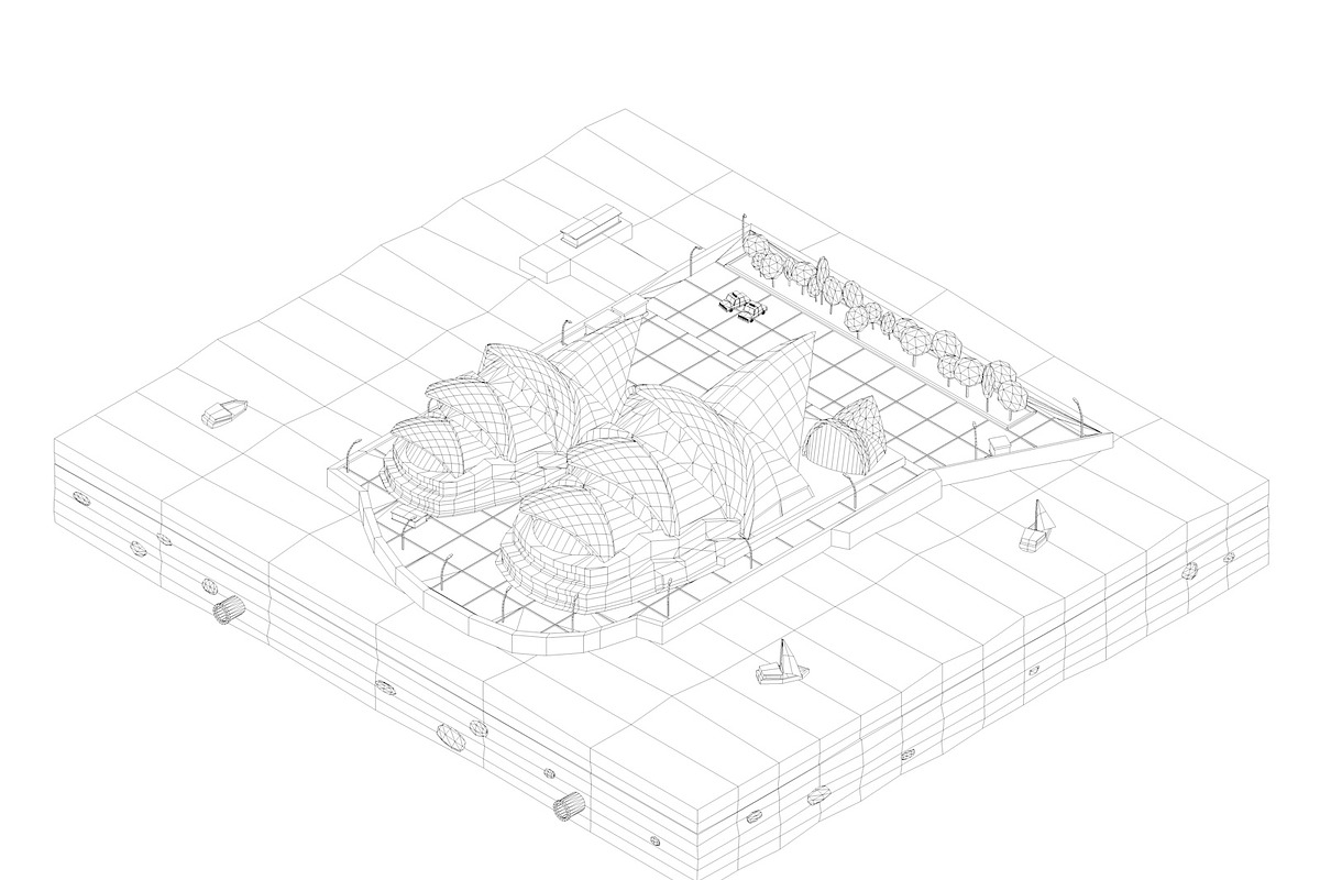 Cartoon Low Poly Sydney Opera House, an Environmental 3D Model by Anton Moek (Photo 7 of 7)
