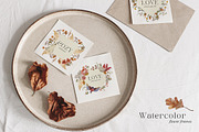 Autumn Fall Watercolor Set, an Illustration by NassyArt (Thumbnail 7 of 11)