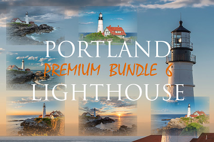 Portland  Lighthouse Bundle 6, an Architecture Photo by Lucky Photographer