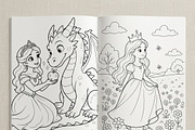 Magical Princess Coloring Book Vol42, a Person Illustration by ikarifq shop (Thumbnail 7 of 7)
