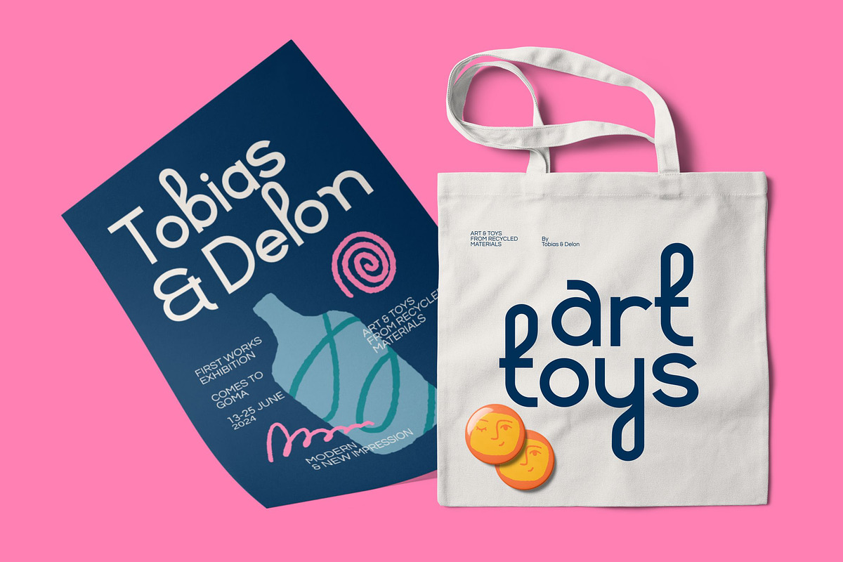 Rafielo - Cute Modern Display Font, a Sans Serif Font by Imoodev (Photo 2 of 5)
