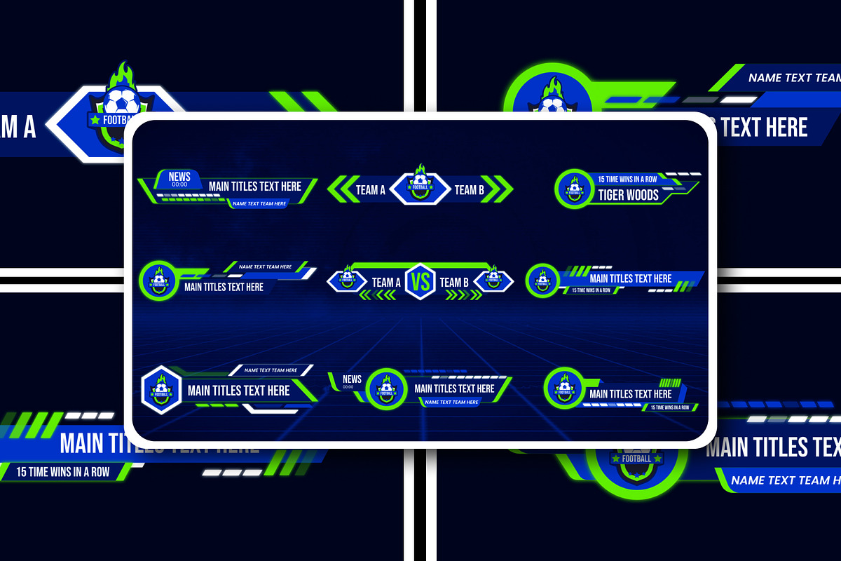 Modern Sport Lower Thirds, a Social Media Template by Loin Studio (Photo 2 of 3)