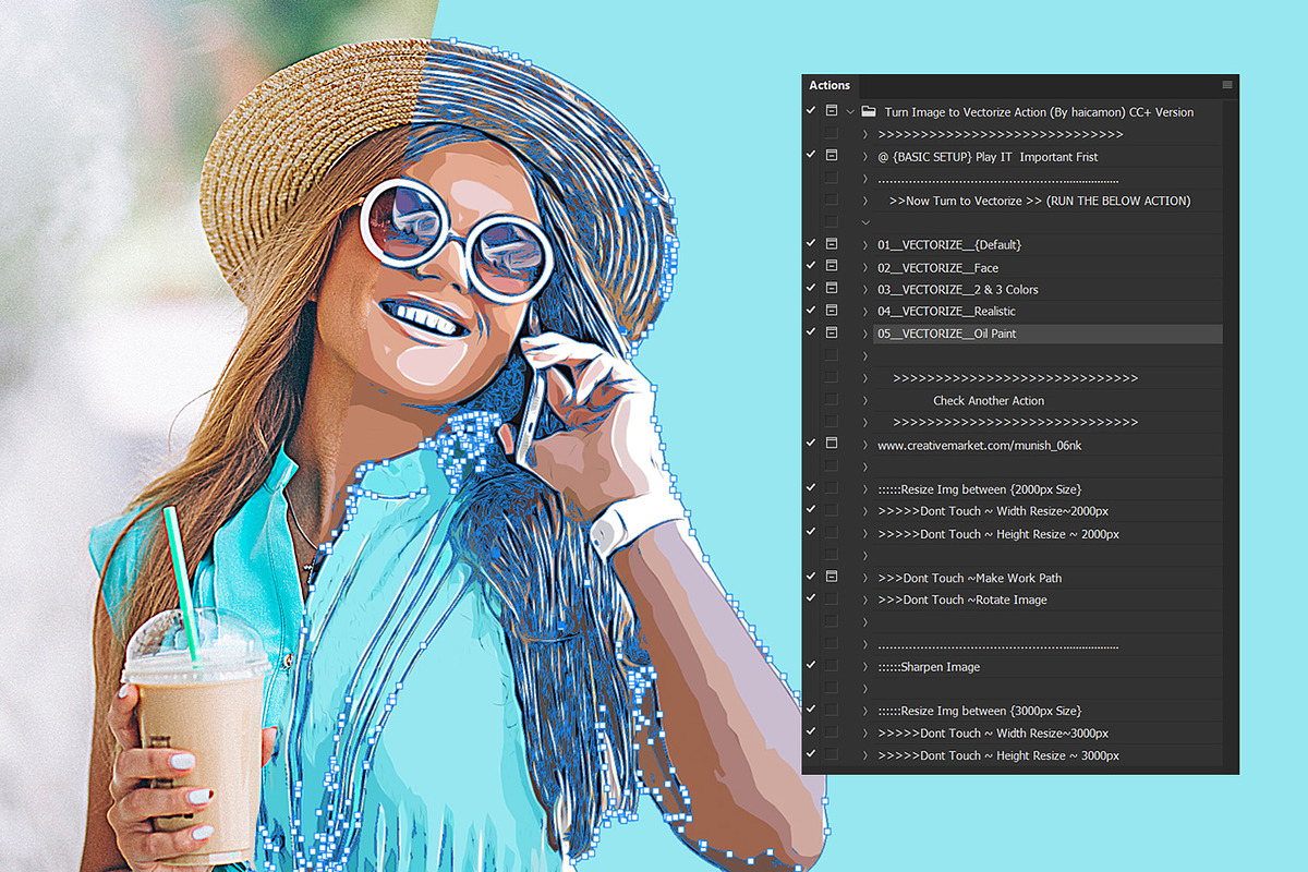 Vector your Image With Photoshop, an Action Add-On by GraphicBerg (Photo 5 of 9)