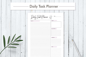 Daily Task Planner Printable