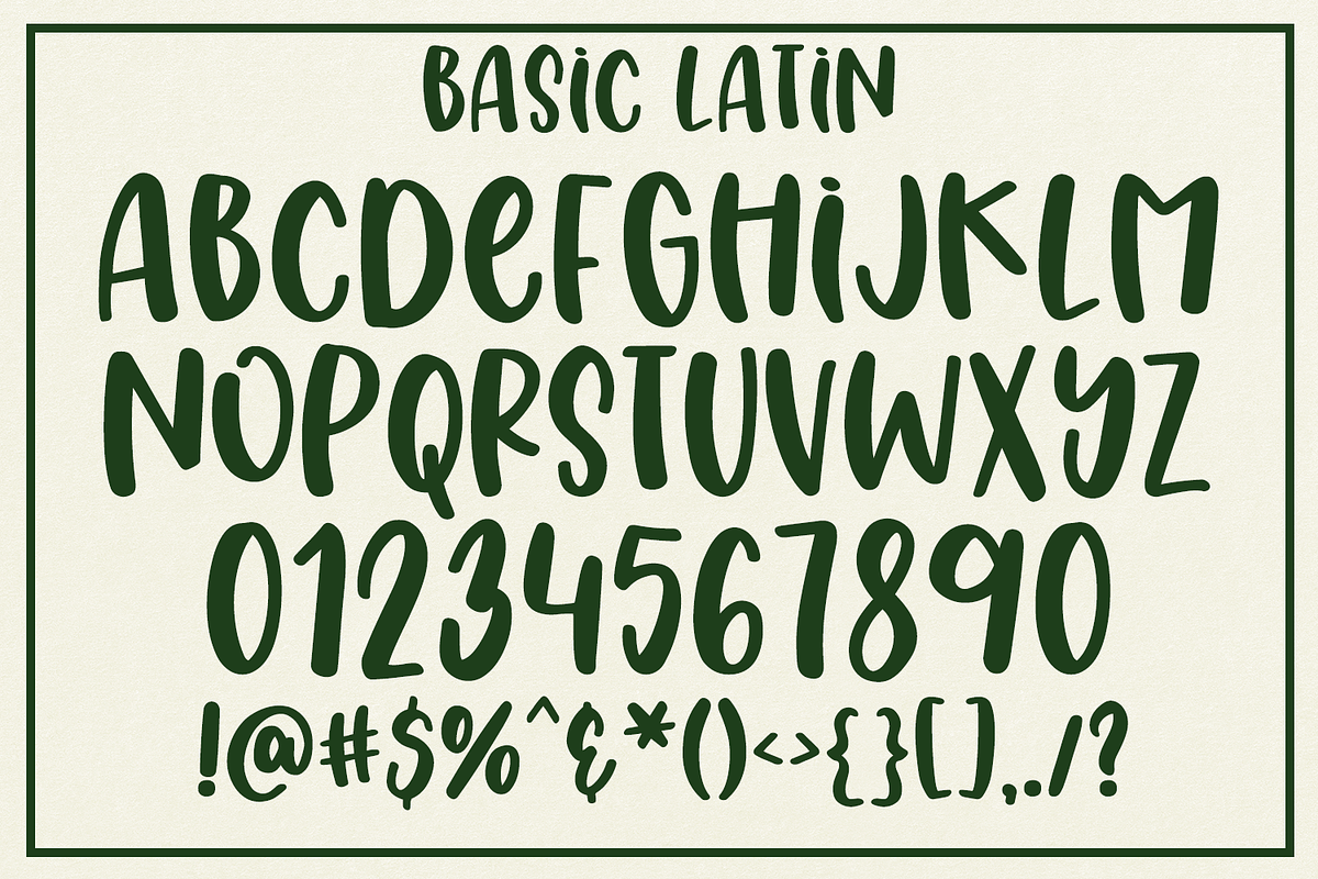 Wild Greens Font, a Handwritten Font by Amber Nest Design (Photo 6 of 7)