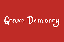 Halloween Font - Grave Demonry