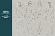 Plus Size Female Fashion Figure, a Person Illustration by designs.svkl (Thumbnail 5 of 8)