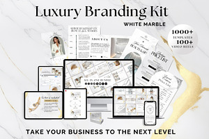 1000 Branding Kit White Marble