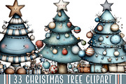 Christmas Tree Clipart, an Illustration by designcity5 (Thumbnail 1 of 5)