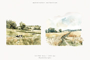 Farm Landscape, a Decorative Illustration by PeDe Designs (Thumbnail 7 of 20)