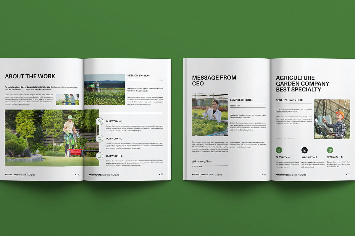 Agriculture Brochure Template, a Brochure Template by E-Type (Photo 3 of 7)