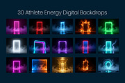 30 Athlete Energy Digital Backdrops, a Background Graphic by 3Motional (Thumbnail 9 of 11)